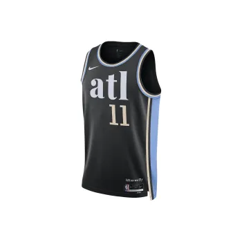 Nike Dri Fit Basketball Jersey City Edition 2023/24 Atlanta Hawks, Trae Young, Size 11 Men's Black