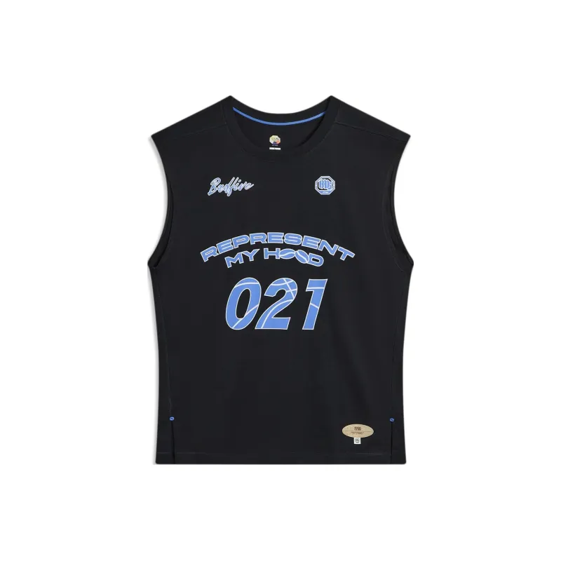 LiNing Badfive Seven Cities Alliance Shanghai HOOD Basketball Jerseys Men's Black-0