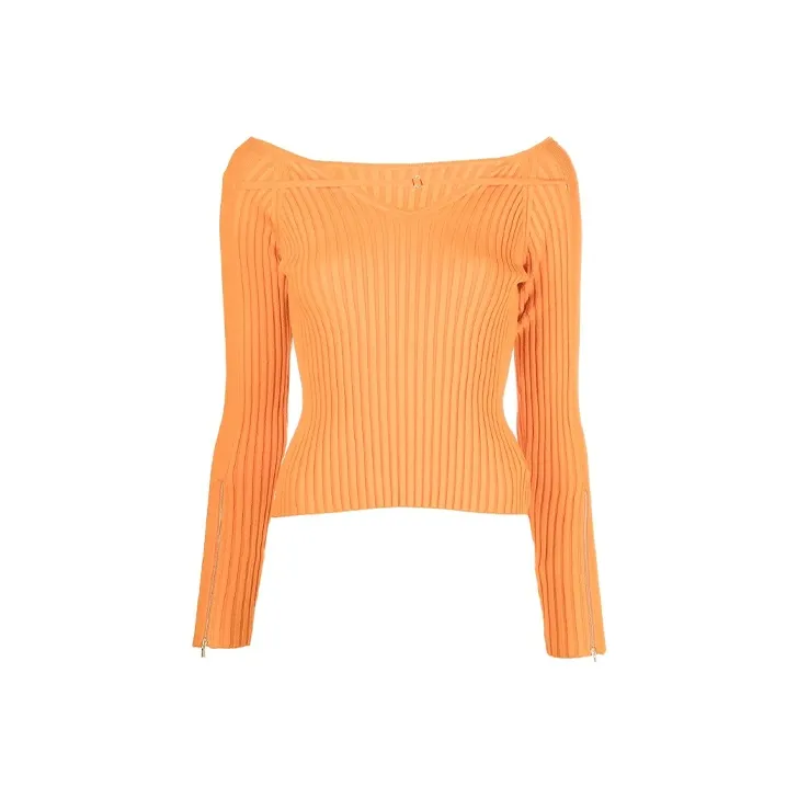 Jacquemus Slim Fit Sweater Women's Orange-0