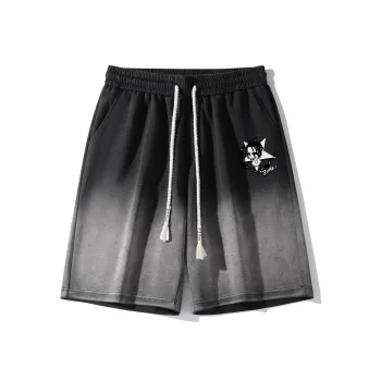 *EVAE+MOB Casual Shorts Unisex Dong Ding Black