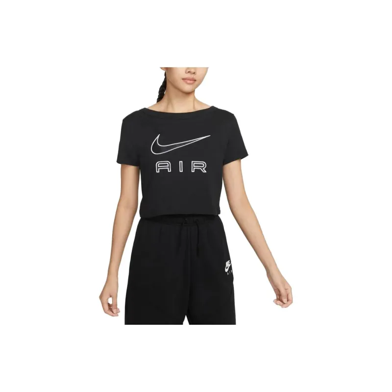Nike Crop Top Air T-Shirt Women's Black-0