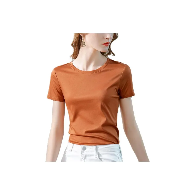 Dane T Shirt Women's Pumpkin Orange-0