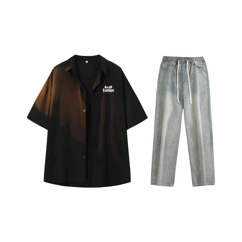 A.X.S.K Shirt Matching Set Unisex-25