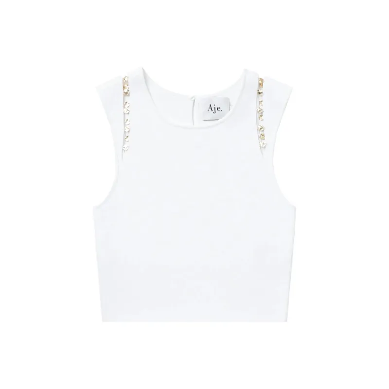 Aje Tank Tops Women's Ivory-0
