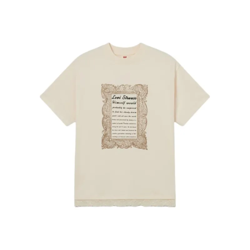 Levis T Shirts Women's Beige-0