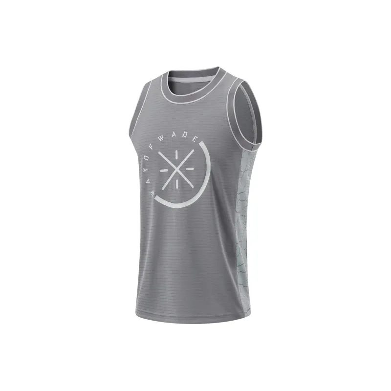 LiNing Basketball Jerseys Men's Shadow Gray-0