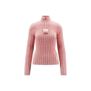 Moncler X Jw Anderson Cotton Boucle Jumper Baby Pink