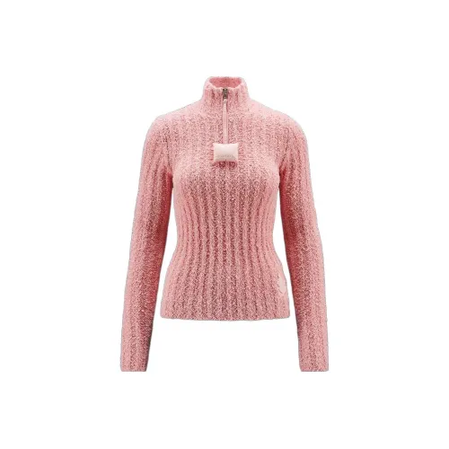 MONCLER GENIUS X Jw Anderson Cotton Boucle Jumper Baby Pink