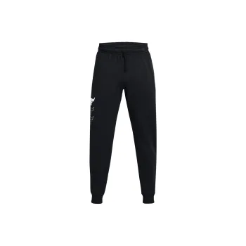 Under Armour ProjectRock FW24 Rival Fleece Casual Pants Men's Black/White