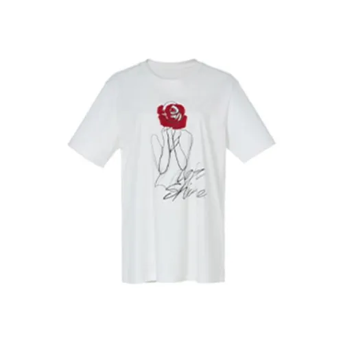 LOFT SHINE SS22 Straight T Shirt Women's White