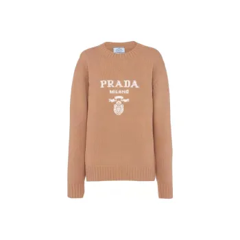 PRADA Logo intarsia Cashmere wool Jumper