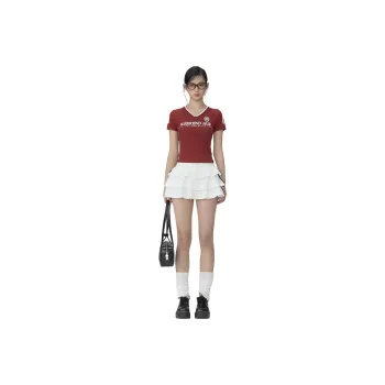 WEEKEND HUB Regular T Shirt Women's Red