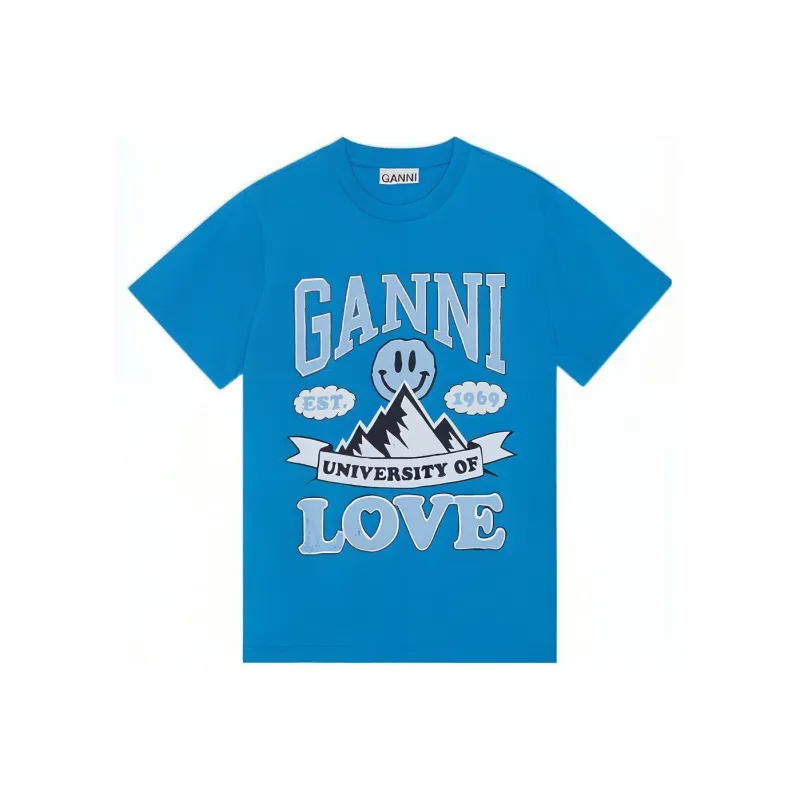 GANNI T-Shirts Women's Blue-0