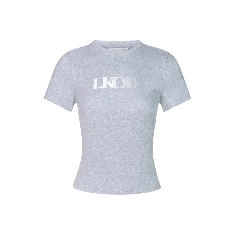 LKOD T Shirts Women's Gray-0