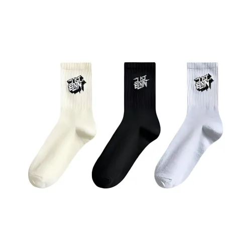 H YXIANG Mid Calf Socks Men's Combo Set