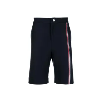 THOM BROWNE Rwb Stripe Knee Length Bermuda Shorts