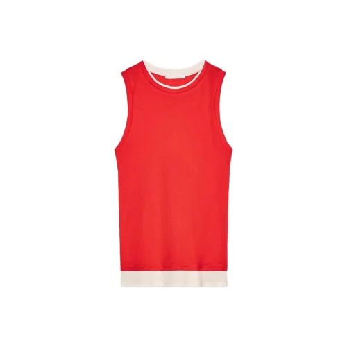 ZARA Tank Tops Women's Deep Red