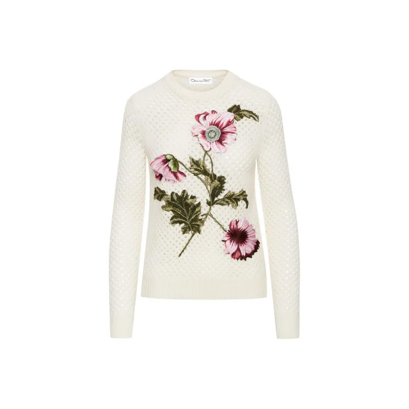 Oscar De La Renta Open-knit Crochet Rop-0