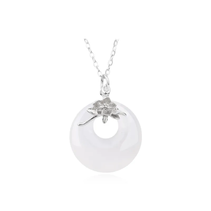 CHINA GOLD Natural Agate Necklaces Women's-0