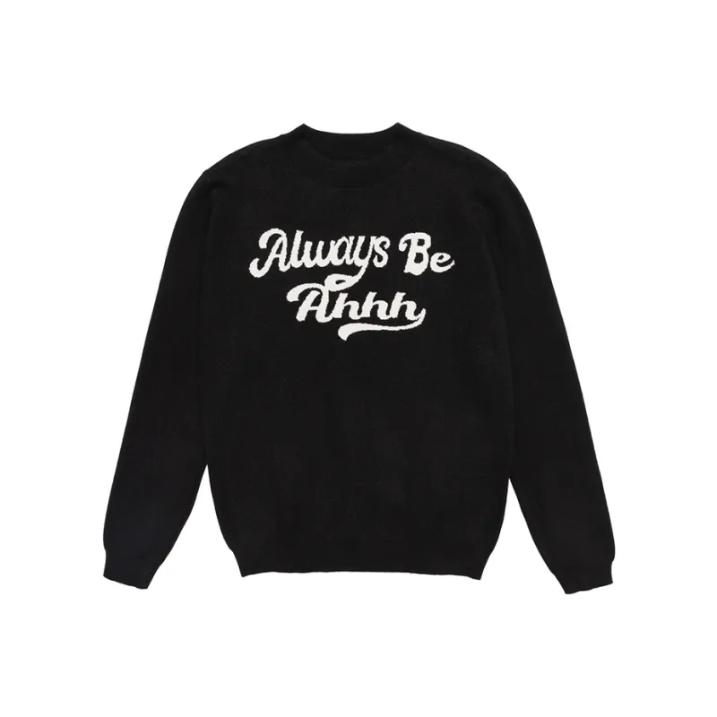 Ahhhing Loose Fit Sweater Unisex-2