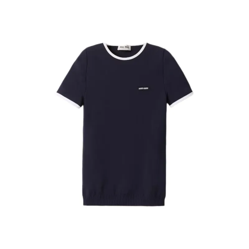 MIU MIU Regular T Shirt Women's Blue-0