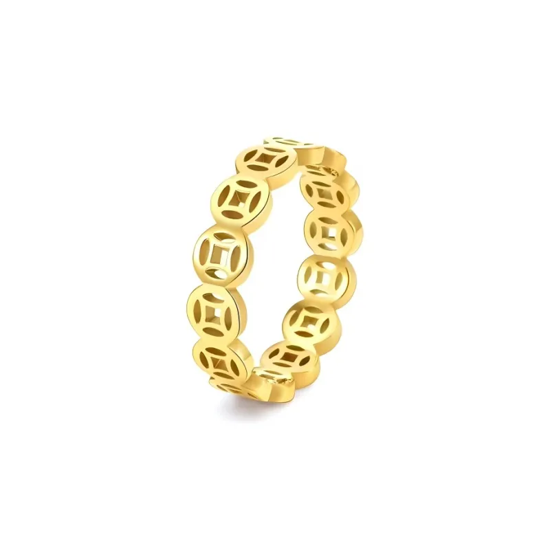 Vegetarian Titanium Steel Rings Unisex-0