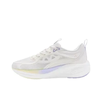 XTEP Kunpeng Cushioning, Breathable, Supportive Low Top Sprint Running Shoes Women's Sail White