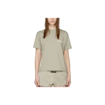 Fear Of God Essentials SS22 T Shirt Women's Gray Green