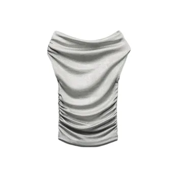 ZARA T-Shirts Women's Silver