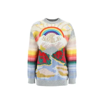 Stella McCartney Smile Embroidered Crewneck Jumper