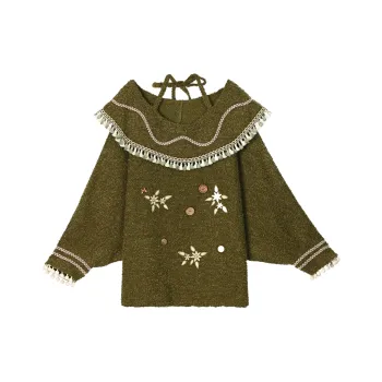 SNBL Sweaters Women's Green Sweater