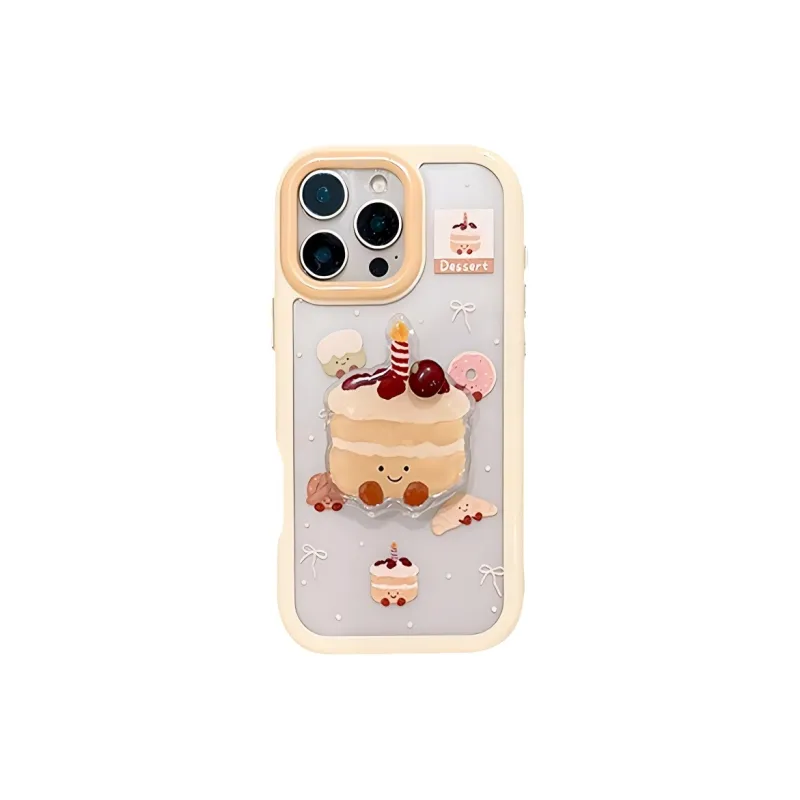 Wei Xin Acrylic Material Rotating Cake Stand Phone Cases Compatible With IPhone 16/15 Pro Max/Apple 13/14 Pro/Max-6