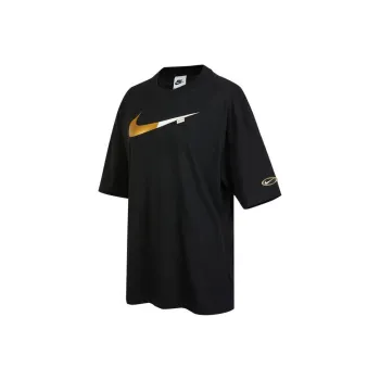 Nike Drop Shoulder Sleeve T Shirt Women's Black