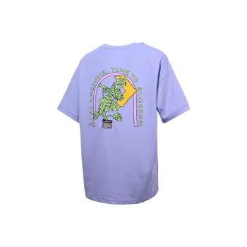 Converse PLANTOPIA SS22 Drop Shoulder Sleeve T Shirt Women's Purple