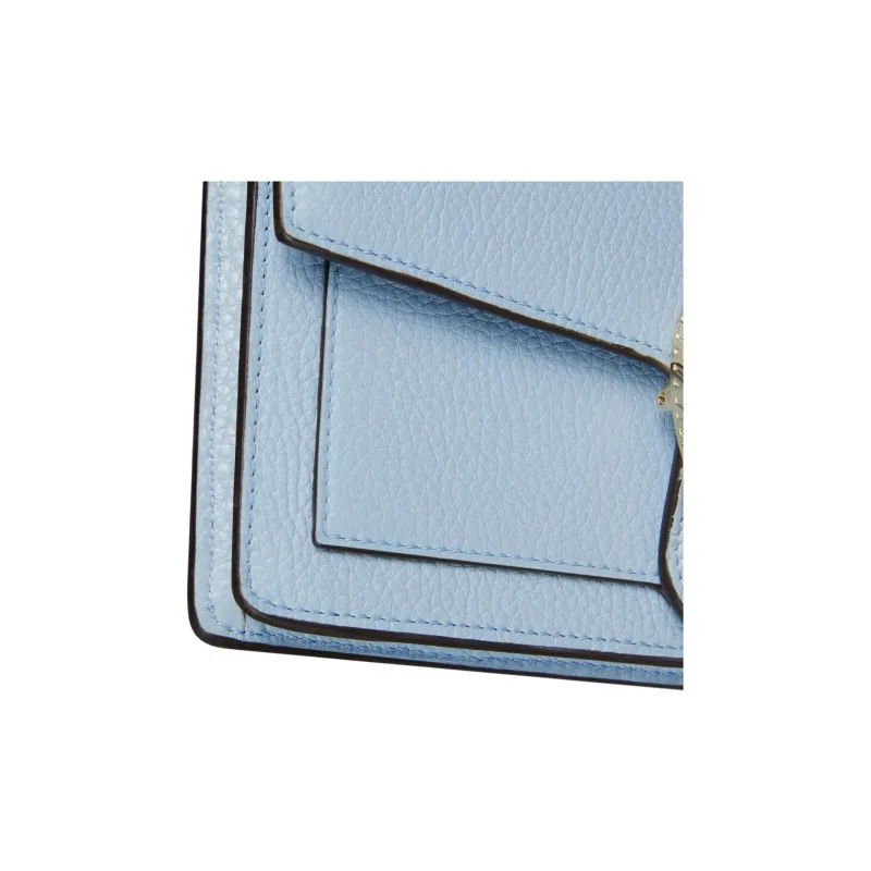 GUCCI Grain Leather Crossbody Bag Regular Women's Light Blue-6