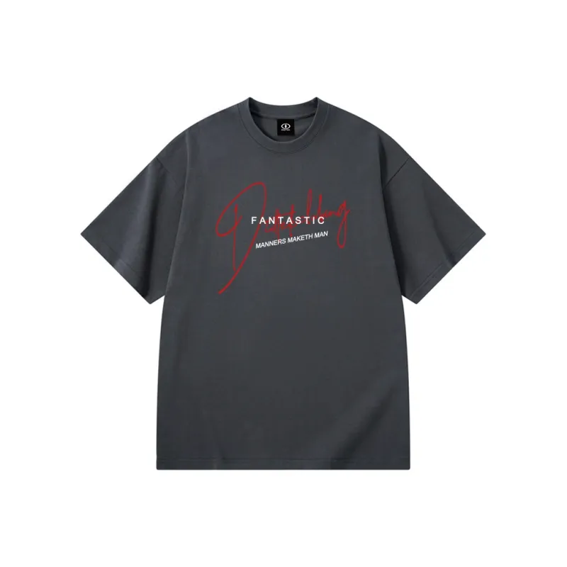 DIDTEK Drop Shoulder Sleeve Short Sleeved T Shirts Unisex-2