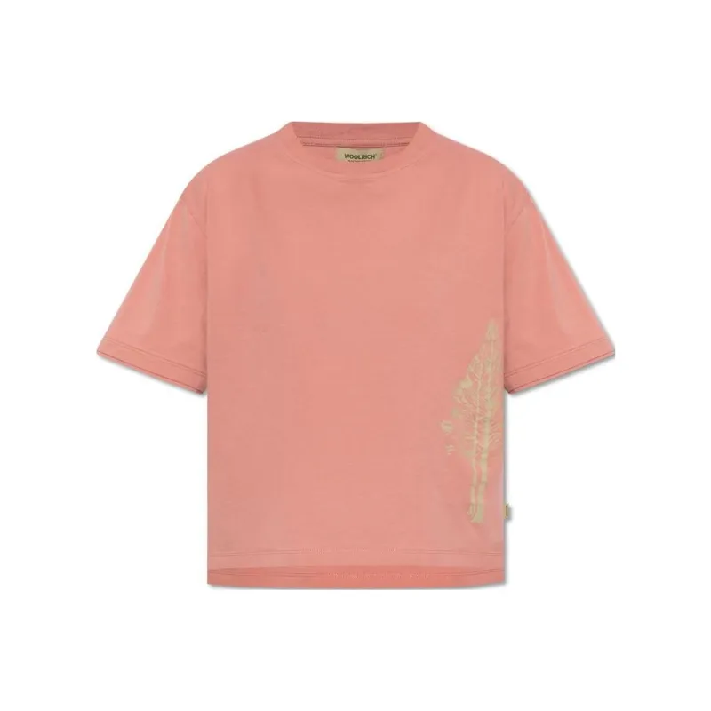 WOOLRICH Graphic Printed Crewneck T Shirt-0