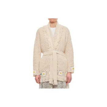 Alanui Daisy Crochet Cardigan