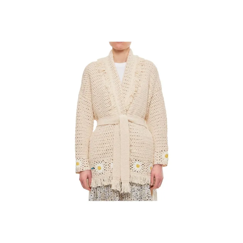 Alanui Daisy Crochet Cardigan-0