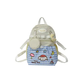 Versman Composite Cloth Backpack Large Size Women's White