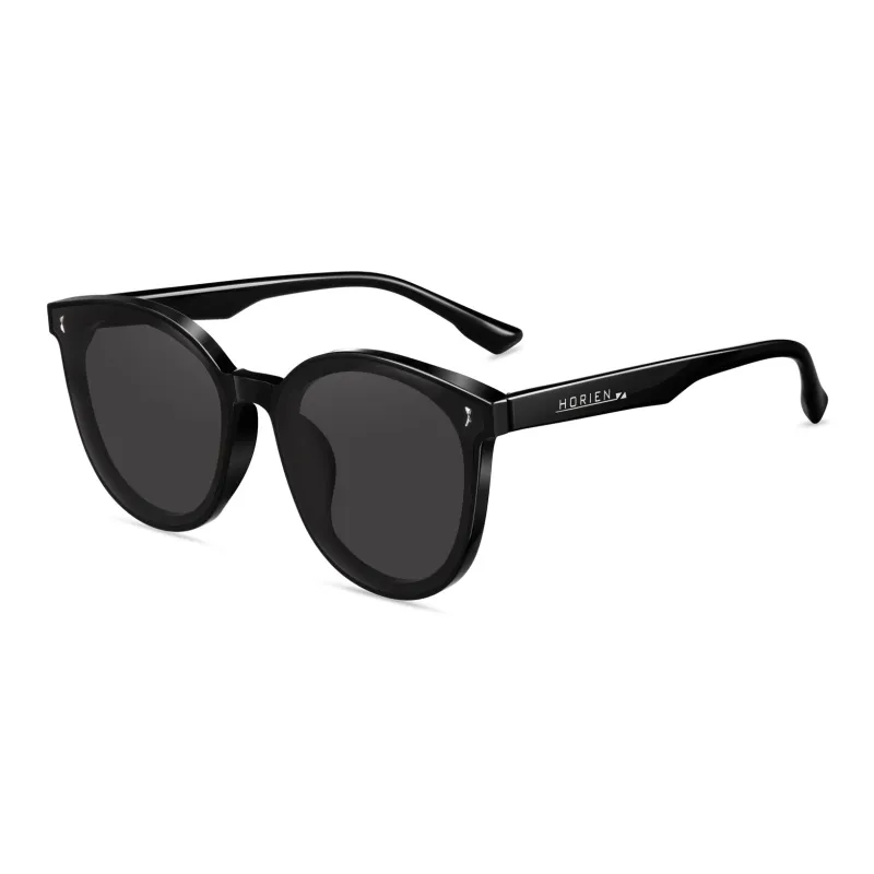 HORIEN TR/Memory Plastic Oval Sunglasses Unisex-0