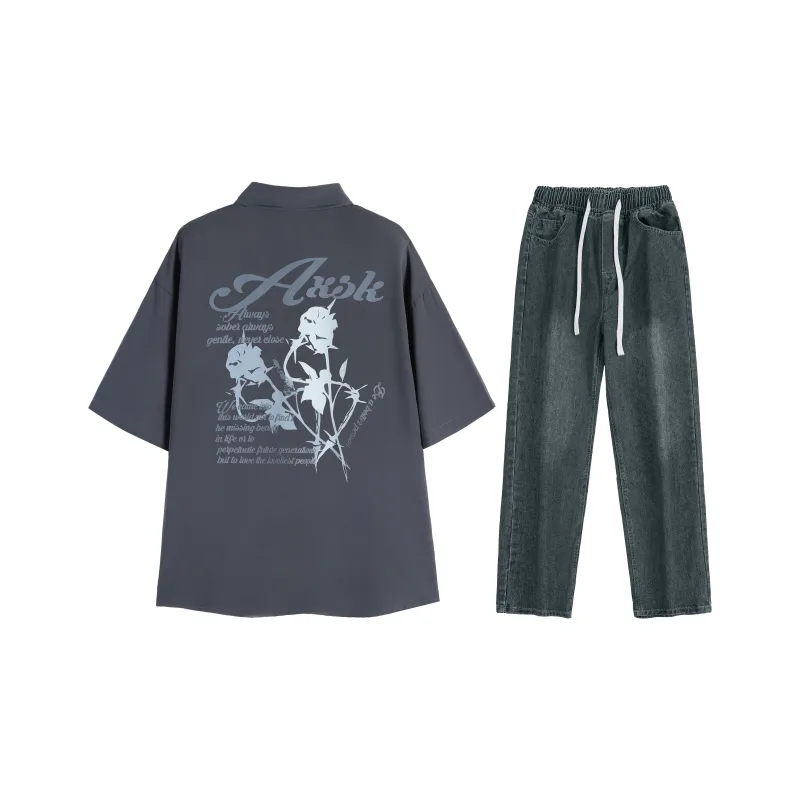 A.X.S.K Shirt Matching Set Unisex-56