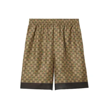 GUCCI Gg Horsebit Print Knee Length Shorts