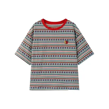 ERIRI T Shirt Women's Multicolor Stripes
