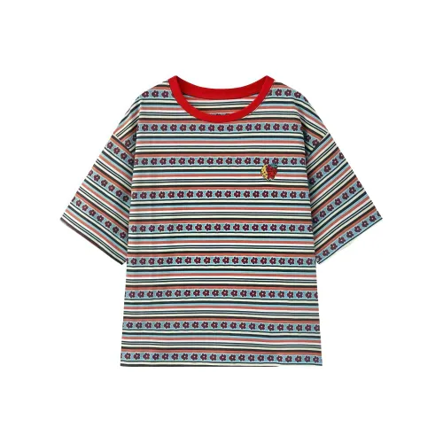 ERIRI T Shirt Women's Multicolor Stripes