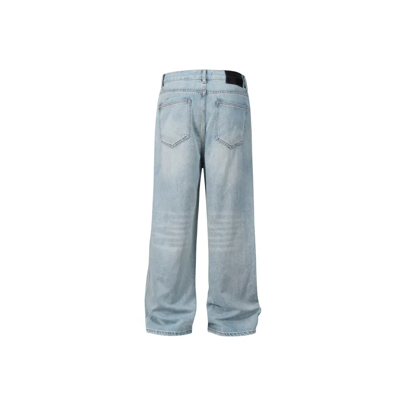 OX FREAK Jeans Unisex White Blue-1