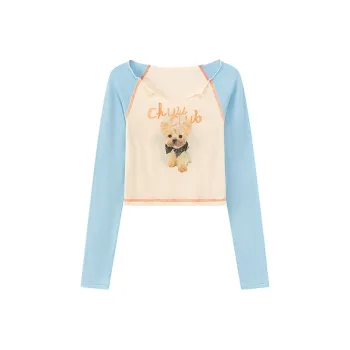 CHUU T Shirts Women's White Apricot