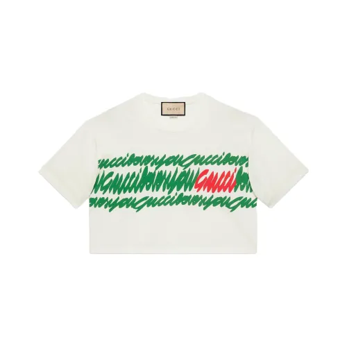 GUCCI Crop Tops Women's White