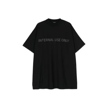 Balenciaga Inside Out T Shirt Faded Black