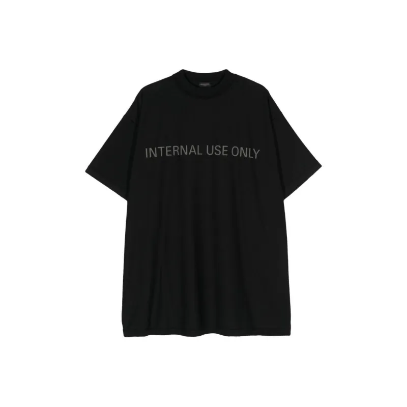 Balenciaga Inside Out T Shirt Faded Black-0